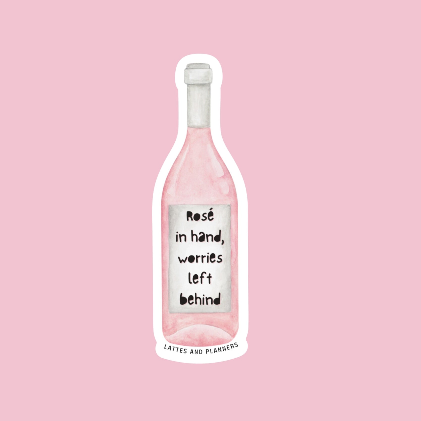 Sip & Unwind Rosé Sticker