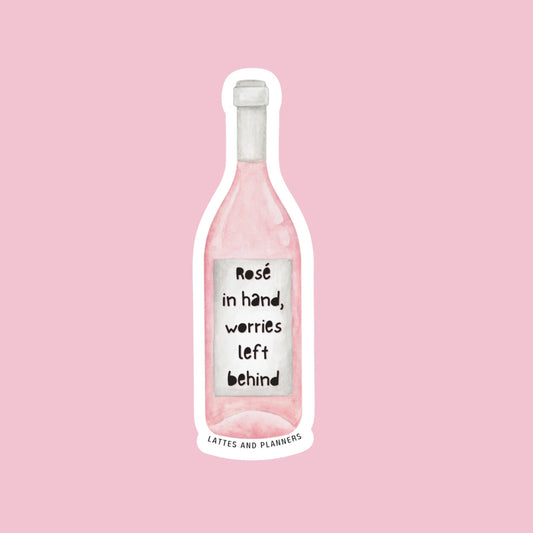 Sip & Unwind Rosé Sticker